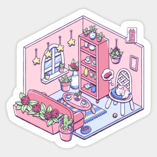 Cat Room Sticker